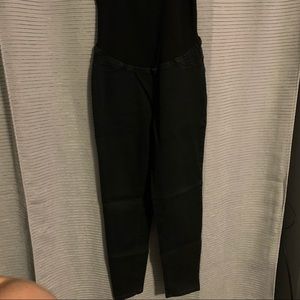Black skinny maternity jeans